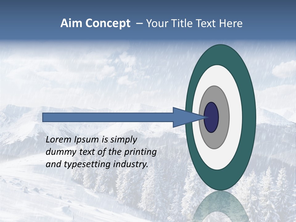 Mountain Snowy Rime PowerPoint Template