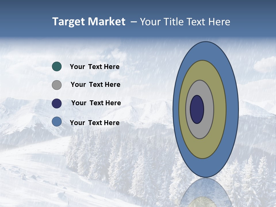 Mountain Snowy Rime PowerPoint Template