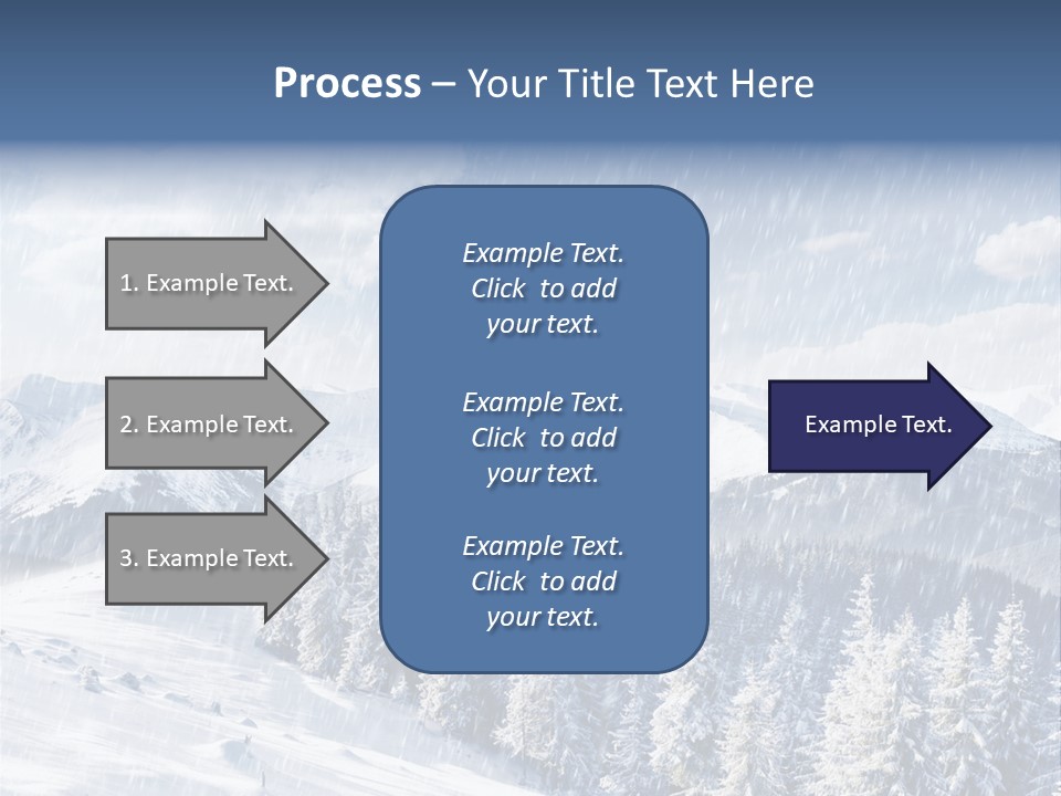 Mountain Snowy Rime PowerPoint Template