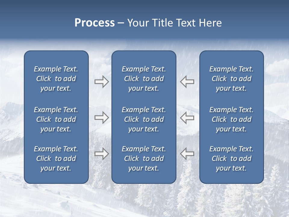 Mountain Snowy Rime PowerPoint Template