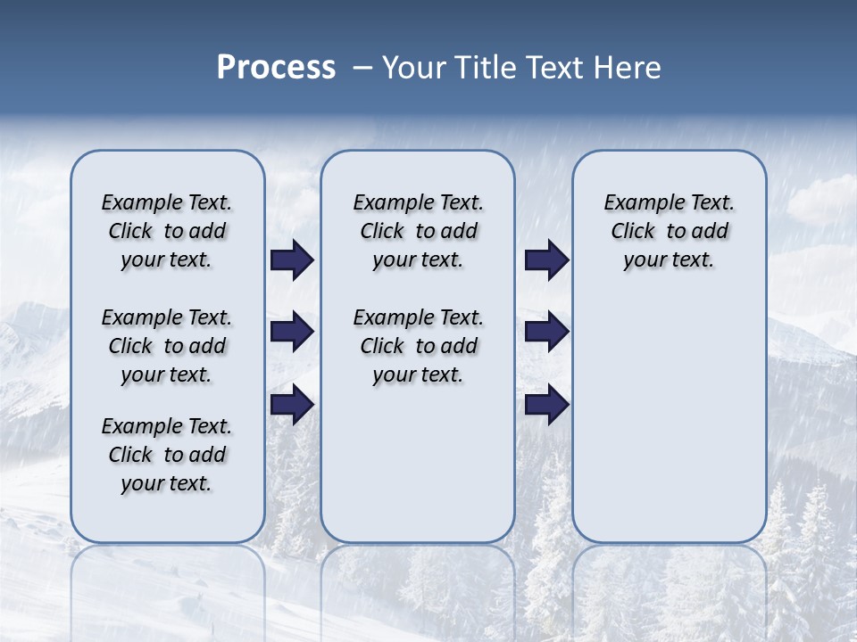 Mountain Snowy Rime PowerPoint Template