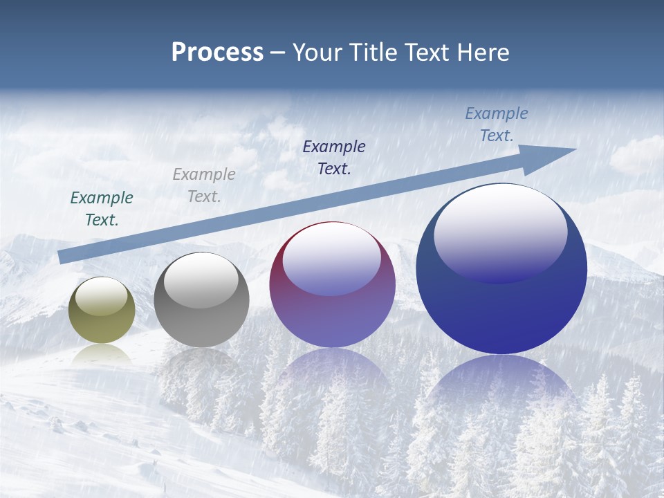 Mountain Snowy Rime PowerPoint Template