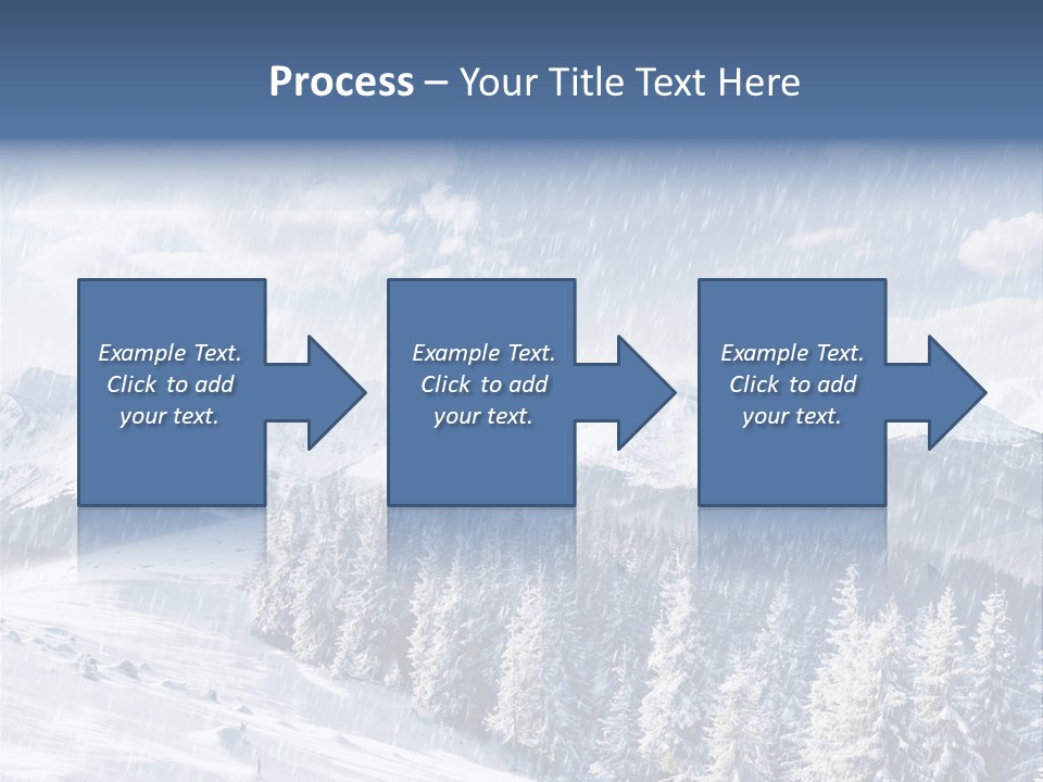 Mountain Snowy Rime PowerPoint Template