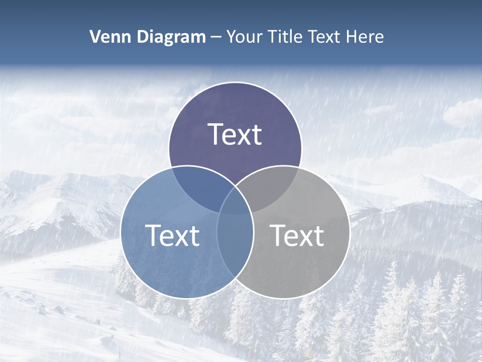Mountain Snowy Rime PowerPoint Template