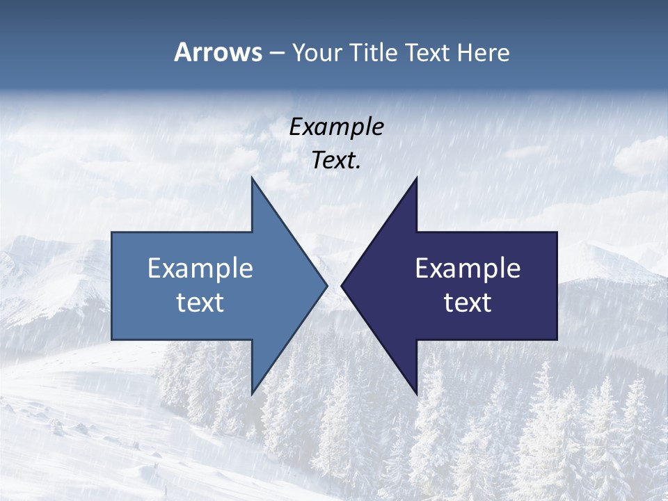 Mountain Snowy Rime PowerPoint Template