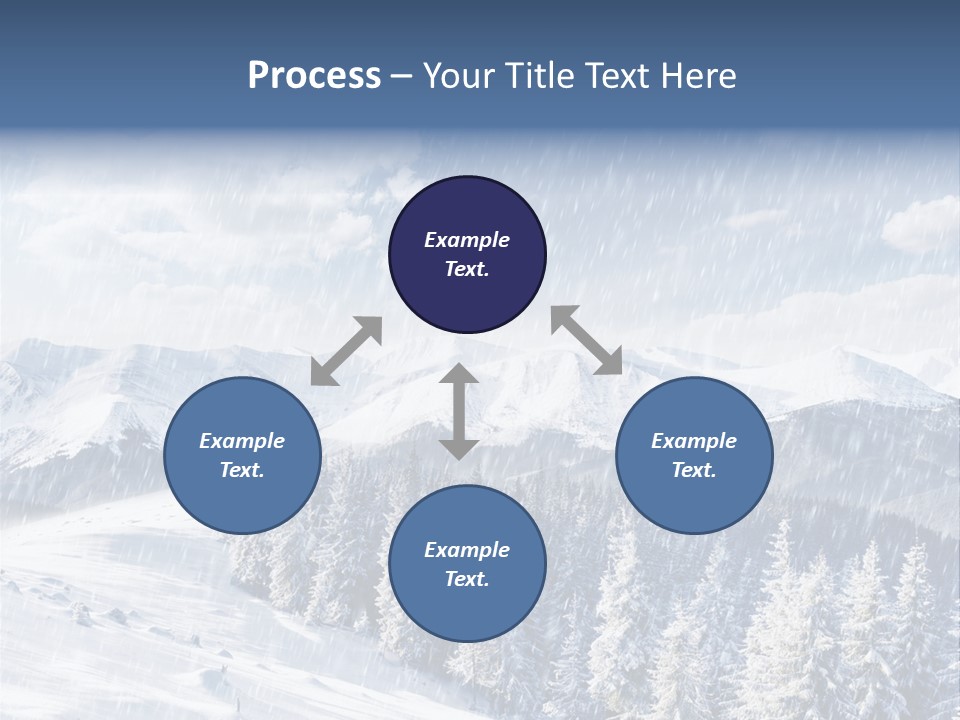 Mountain Snowy Rime PowerPoint Template