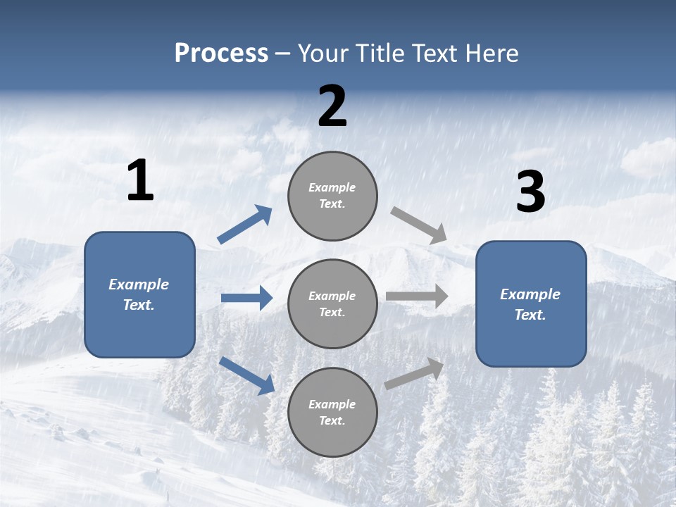 Mountain Snowy Rime PowerPoint Template