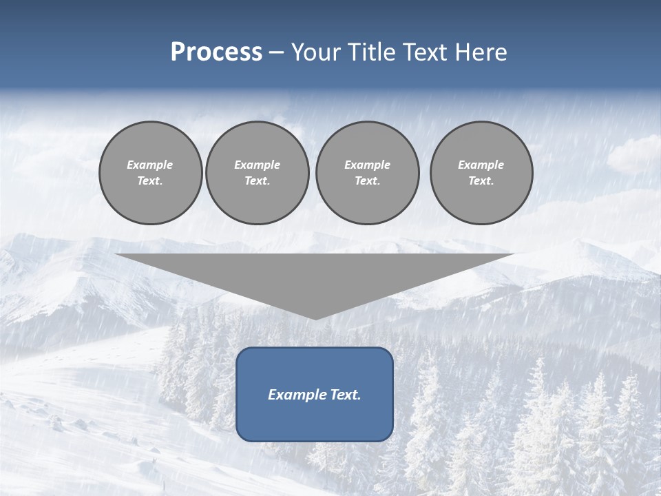 Mountain Snowy Rime PowerPoint Template