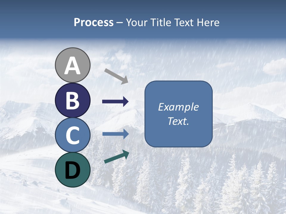 Mountain Snowy Rime PowerPoint Template