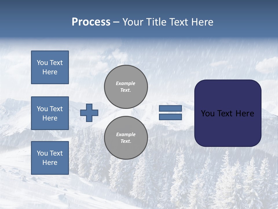 Mountain Snowy Rime PowerPoint Template