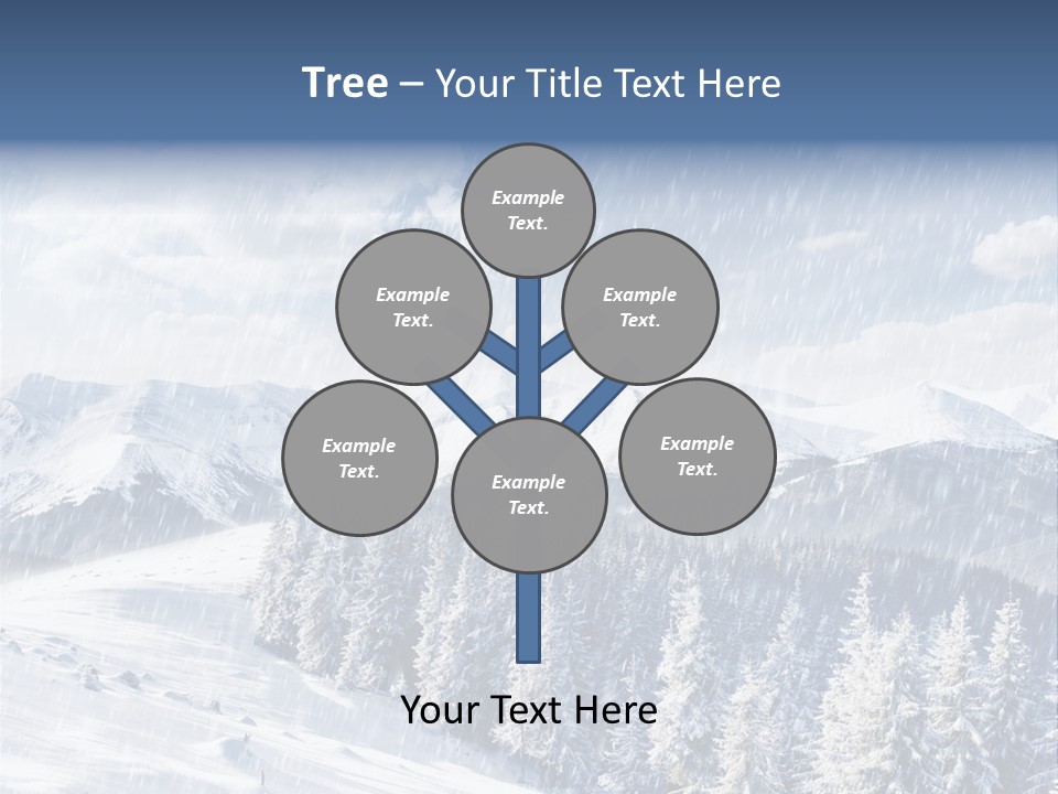 Mountain Snowy Rime PowerPoint Template