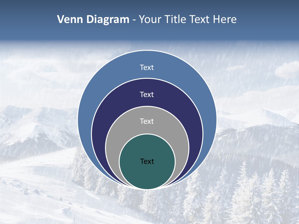 Mountain Snowy Rime PowerPoint Template