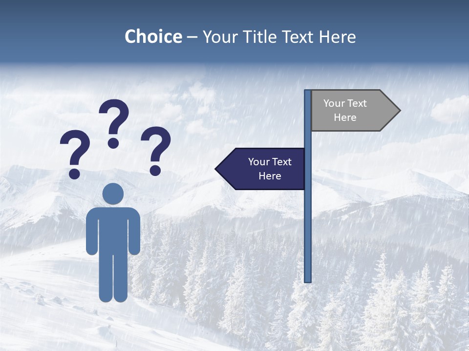 Mountain Snowy Rime PowerPoint Template
