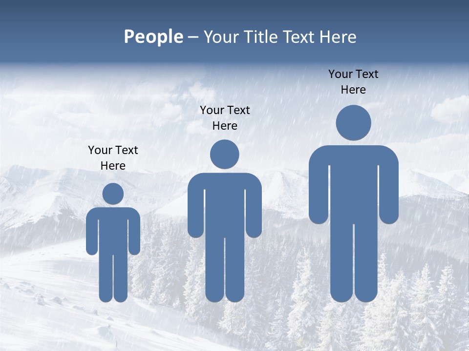Mountain Snowy Rime PowerPoint Template