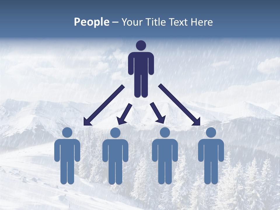 Mountain Snowy Rime PowerPoint Template