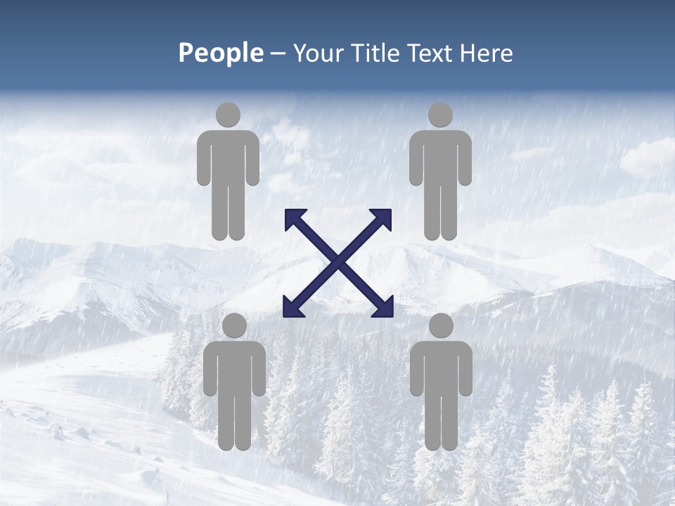 Mountain Snowy Rime PowerPoint Template