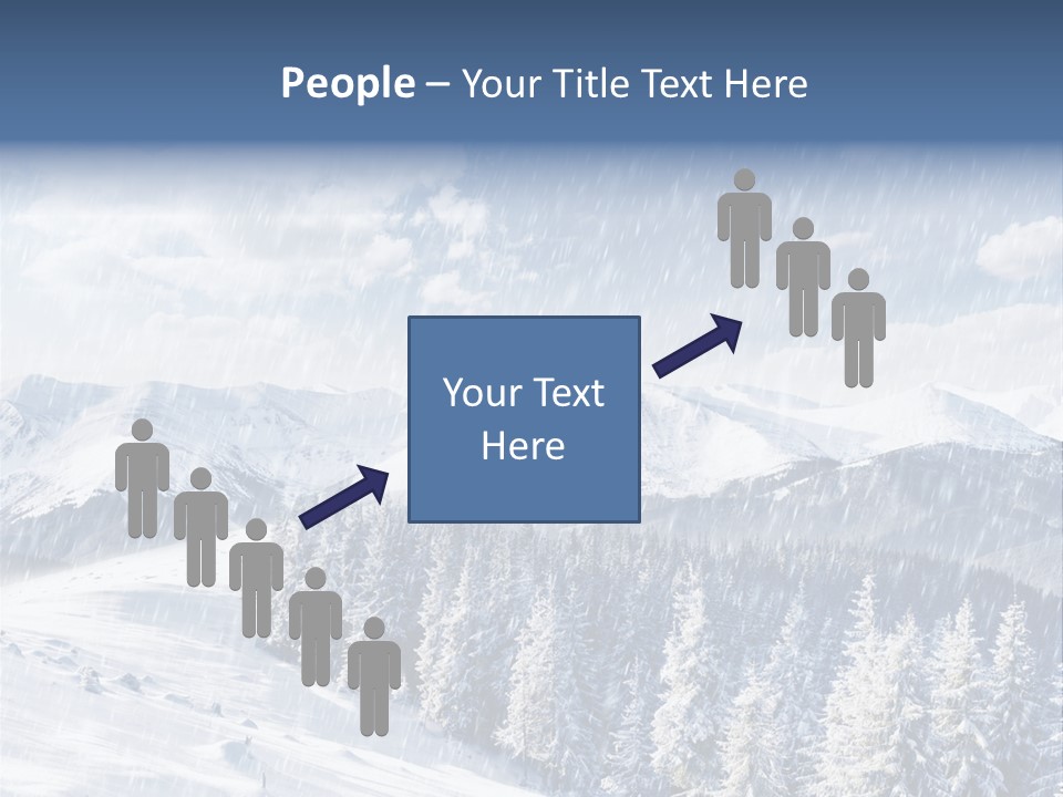 Mountain Snowy Rime PowerPoint Template