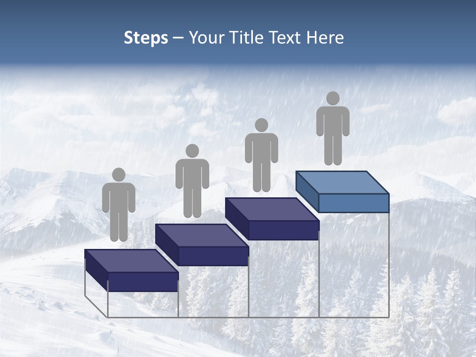Mountain Snowy Rime PowerPoint Template