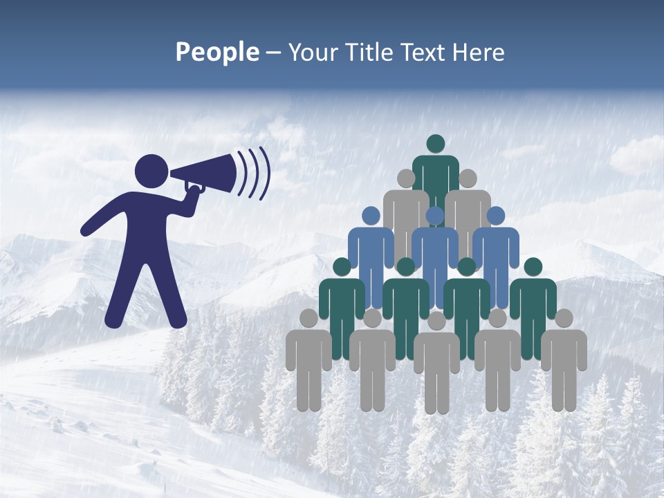 Mountain Snowy Rime PowerPoint Template