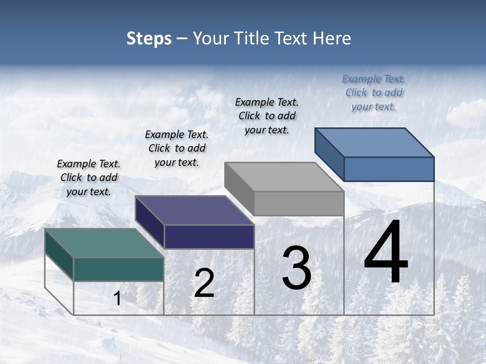 Mountain Snowy Rime PowerPoint Template