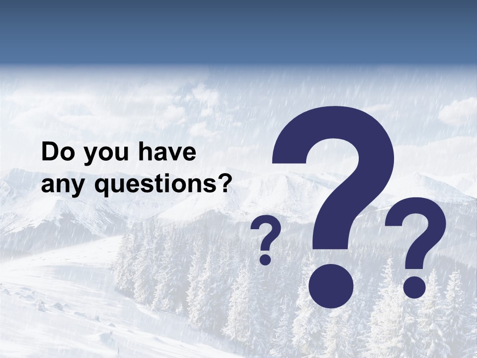 Mountain Snowy Rime PowerPoint Template