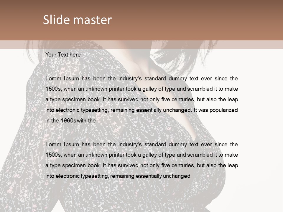 Female Stylish Face PowerPoint Template