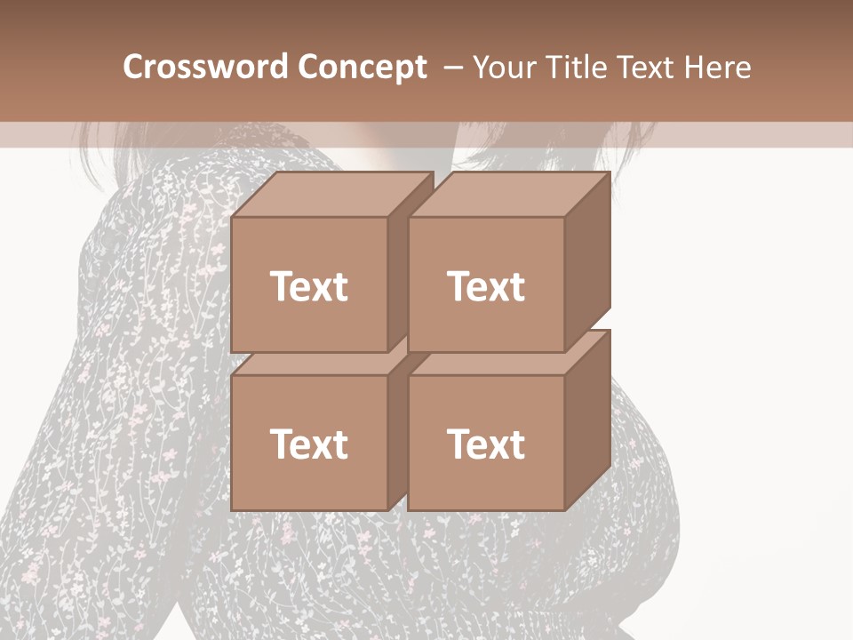 Female Stylish Face PowerPoint Template