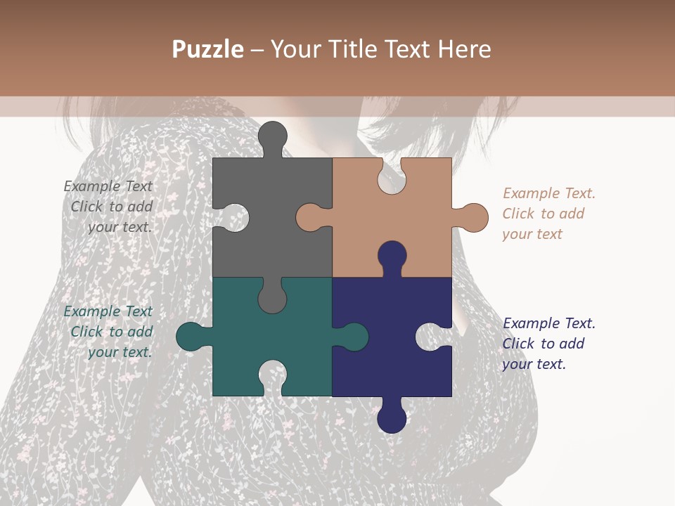 Female Stylish Face PowerPoint Template