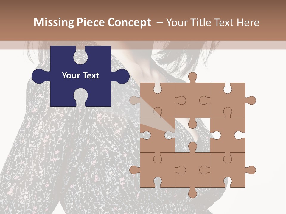 Female Stylish Face PowerPoint Template