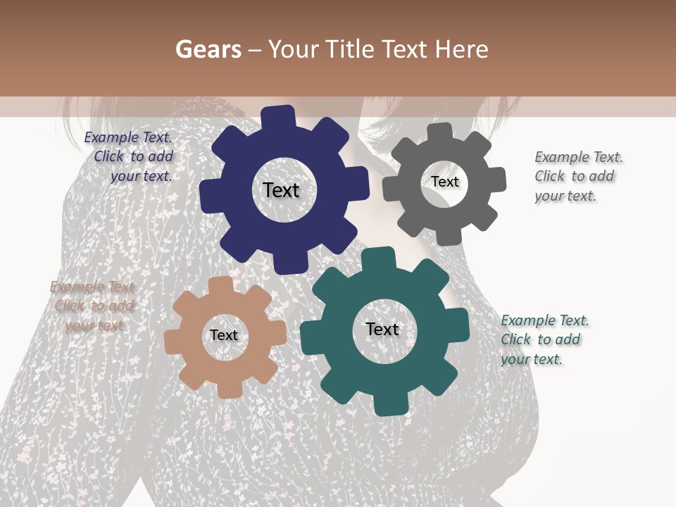 Female Stylish Face PowerPoint Template