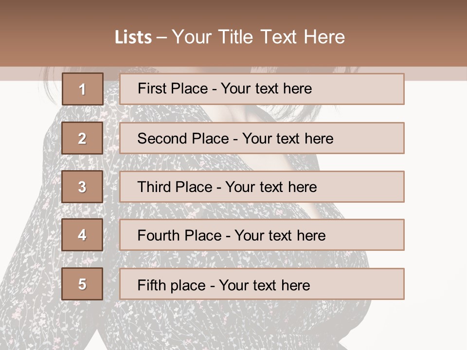 Female Stylish Face PowerPoint Template