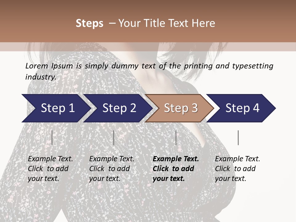 Female Stylish Face PowerPoint Template