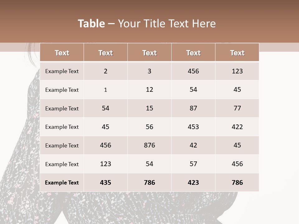 Female Stylish Face PowerPoint Template