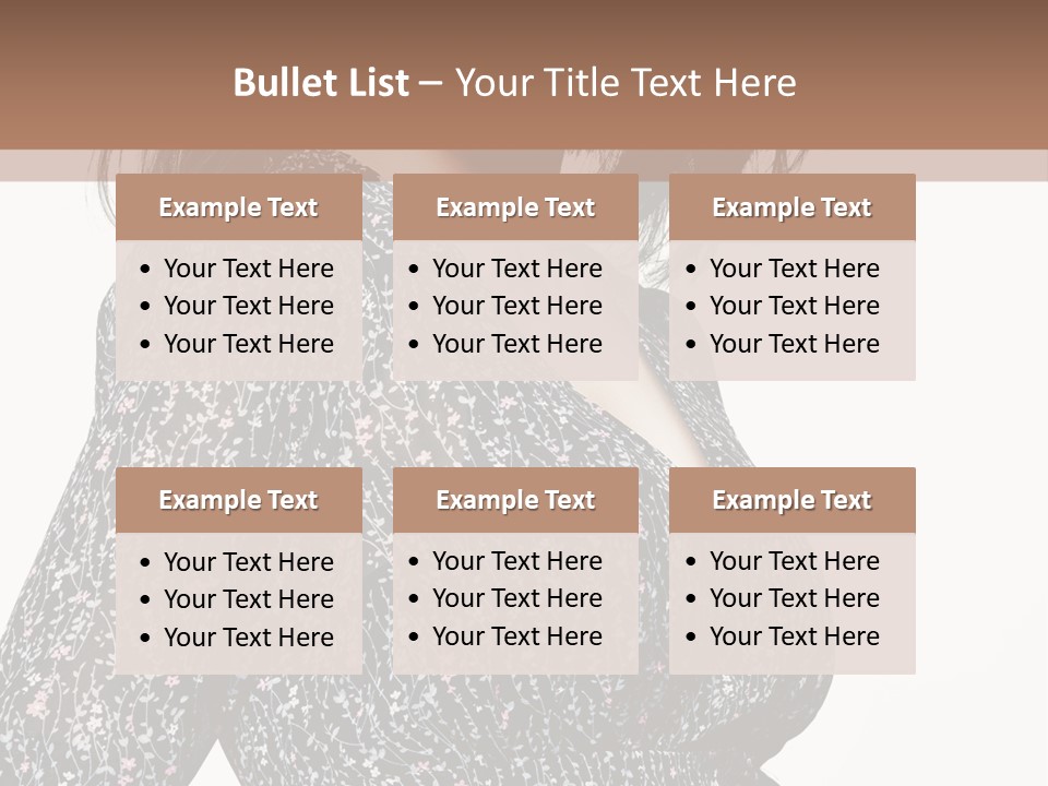 Female Stylish Face PowerPoint Template