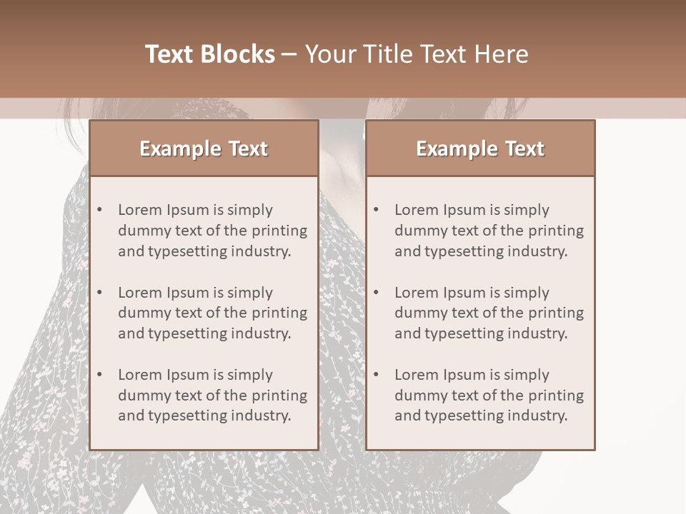 Female Stylish Face PowerPoint Template