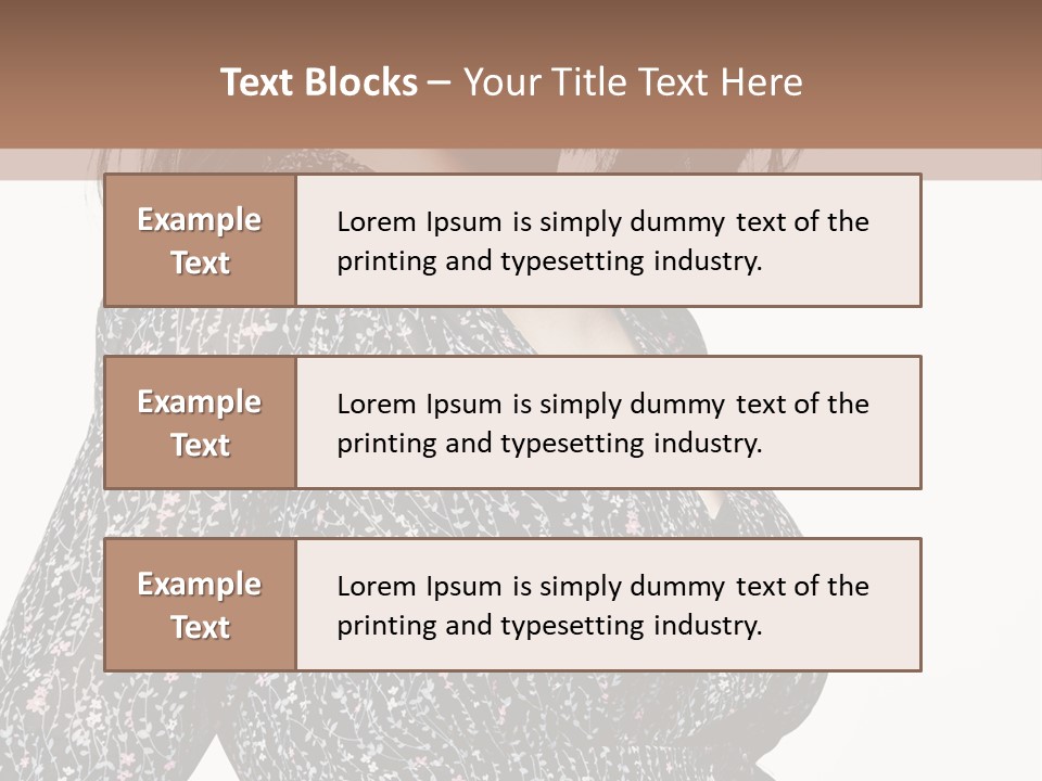 Female Stylish Face PowerPoint Template