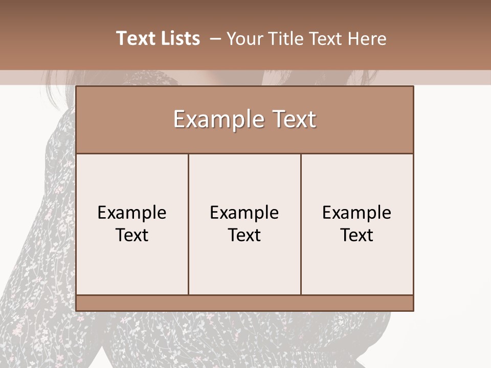 Female Stylish Face PowerPoint Template