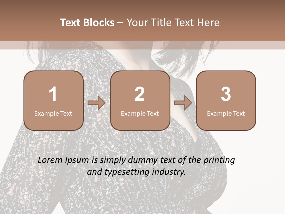 Female Stylish Face PowerPoint Template