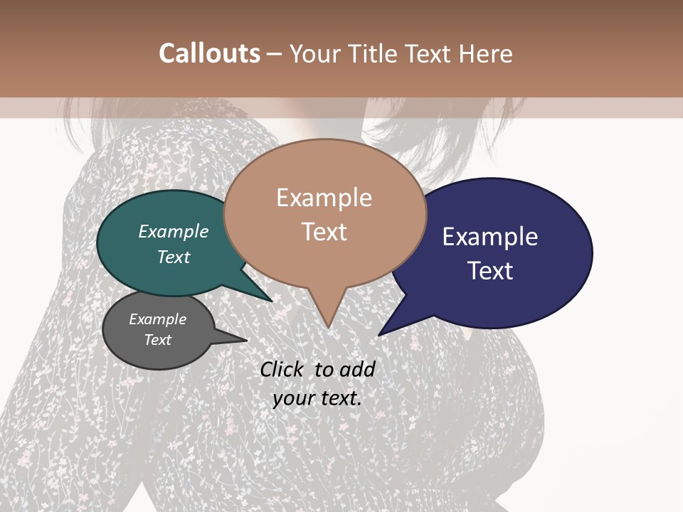 Female Stylish Face PowerPoint Template