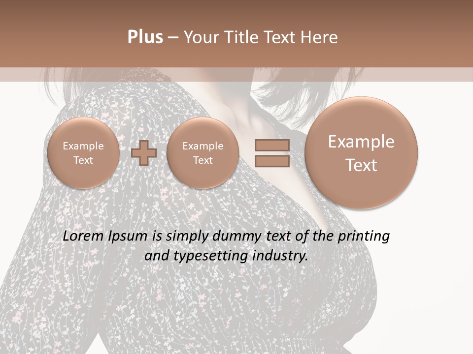Female Stylish Face PowerPoint Template