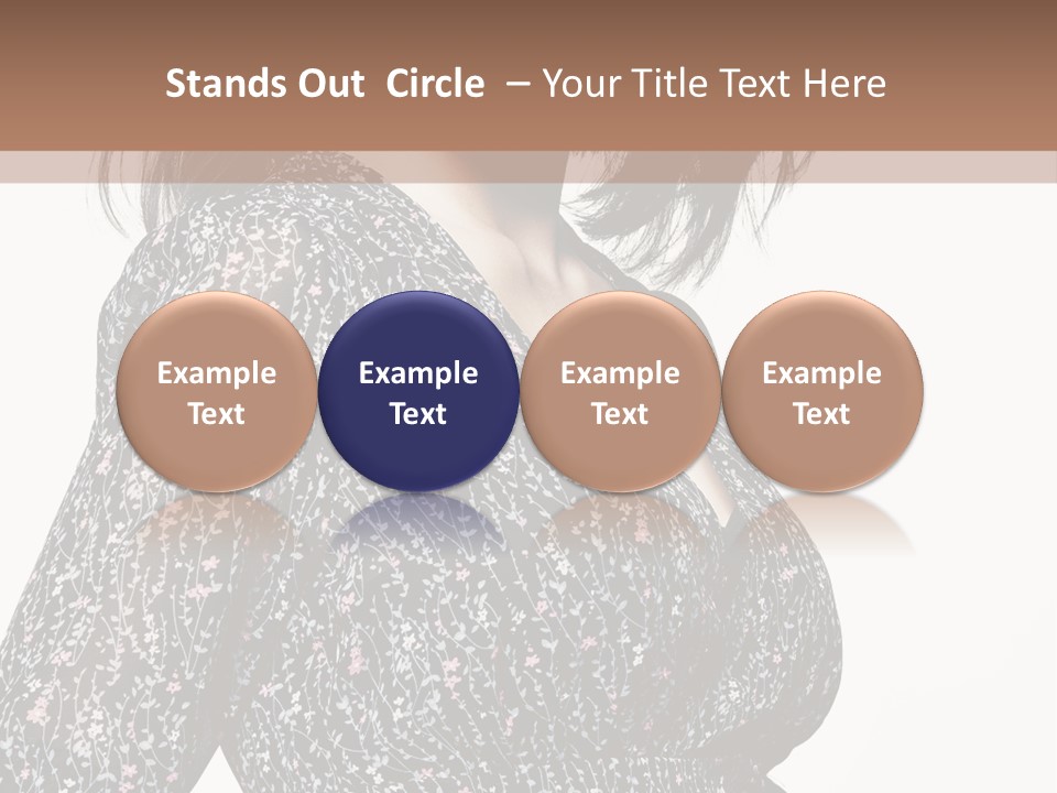 Female Stylish Face PowerPoint Template