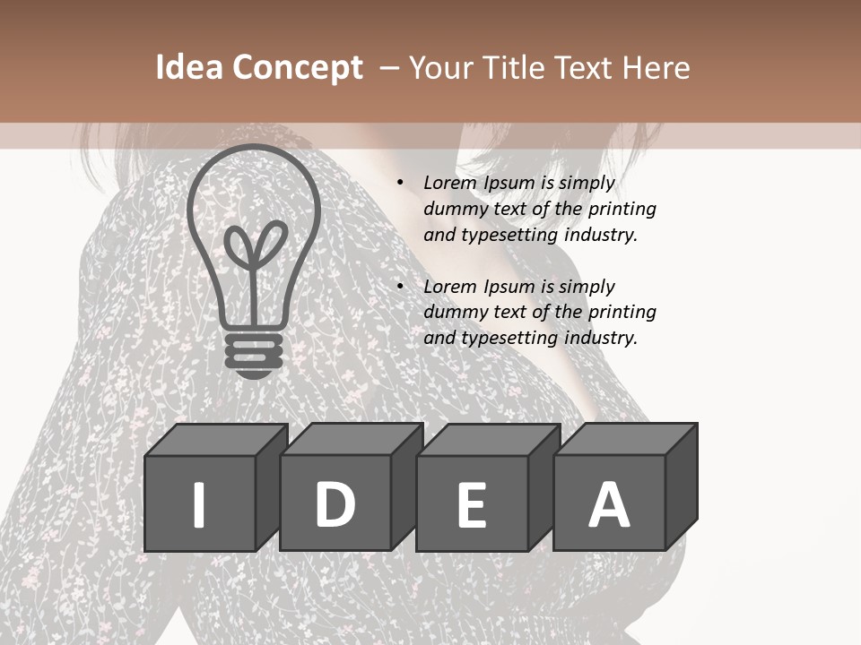 Female Stylish Face PowerPoint Template