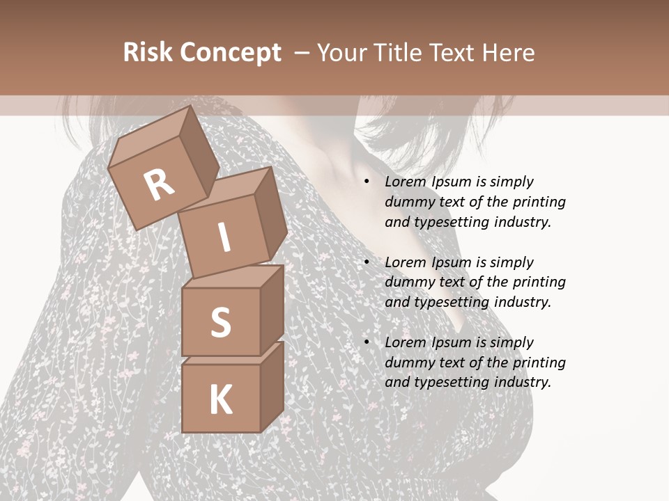 Female Stylish Face PowerPoint Template