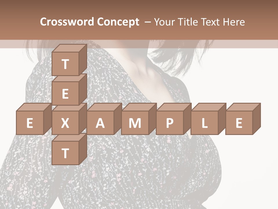 Female Stylish Face PowerPoint Template