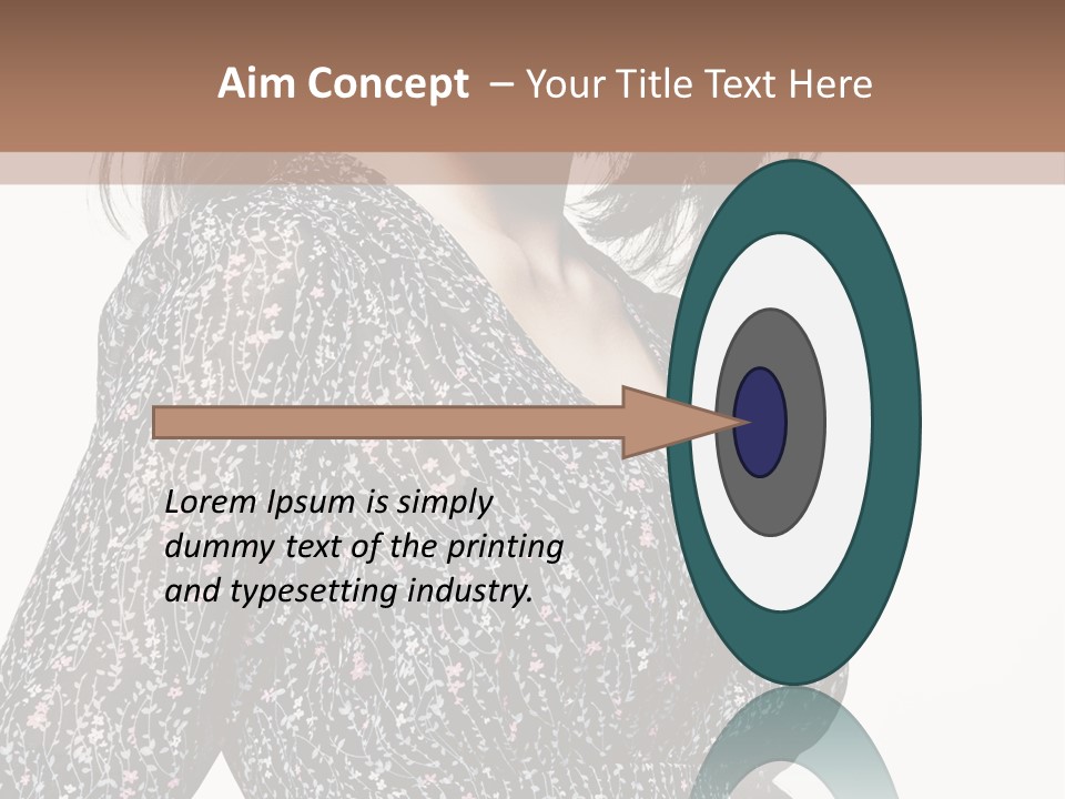 Female Stylish Face PowerPoint Template