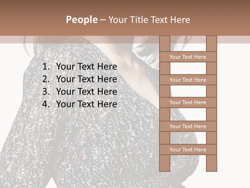 Female Stylish Face PowerPoint Template