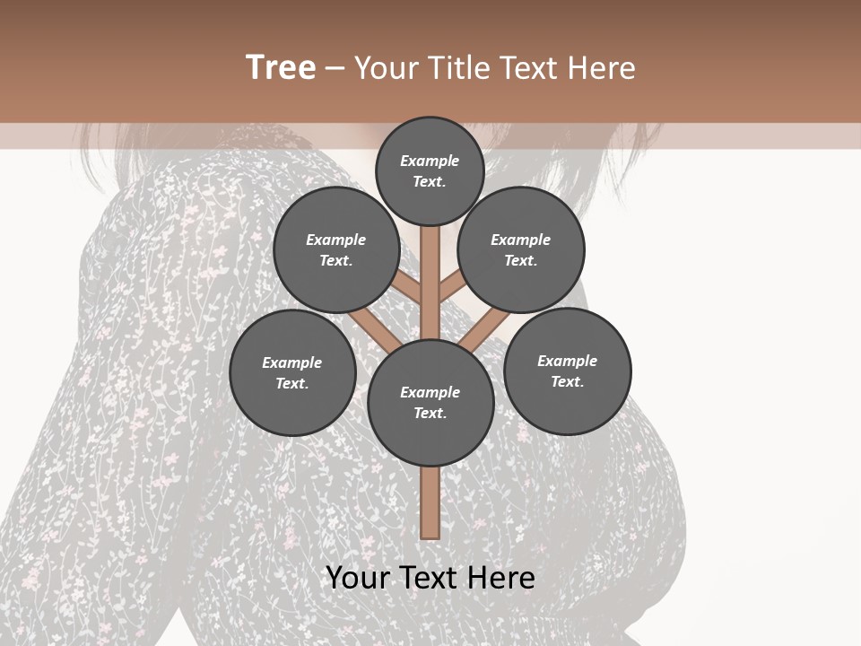 Female Stylish Face PowerPoint Template