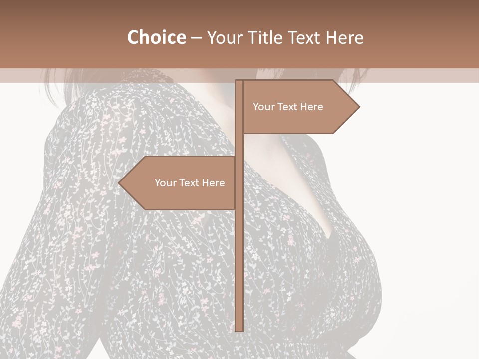 Female Stylish Face PowerPoint Template