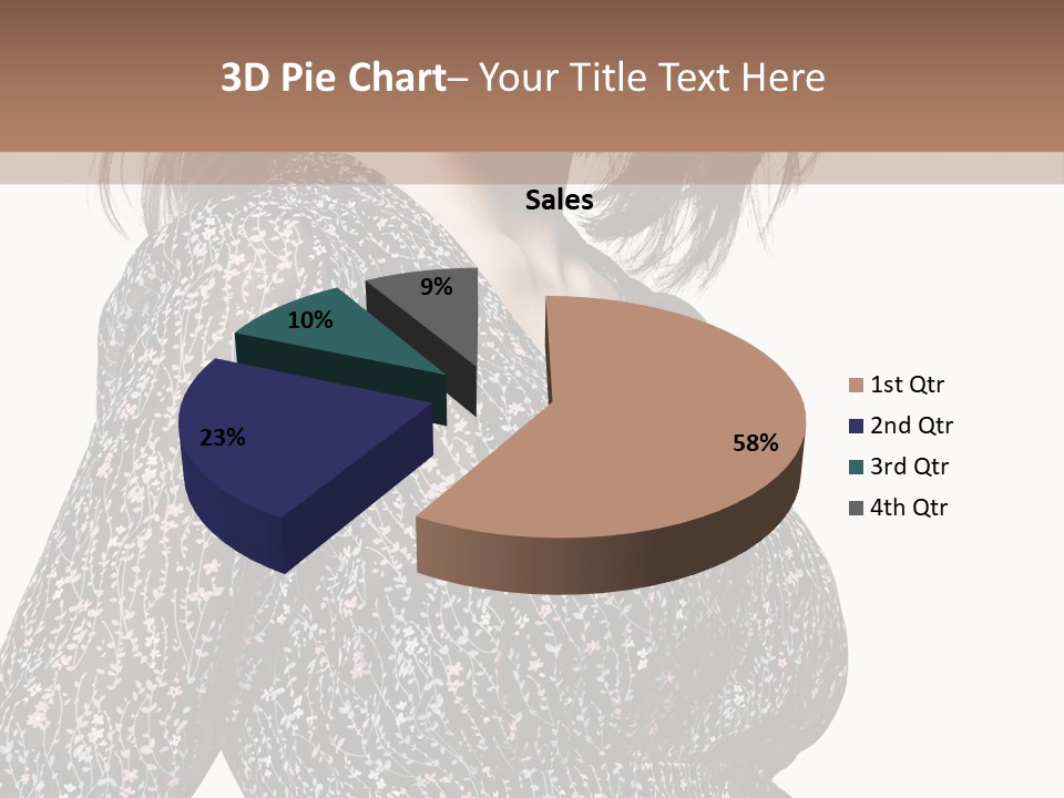 Female Stylish Face PowerPoint Template