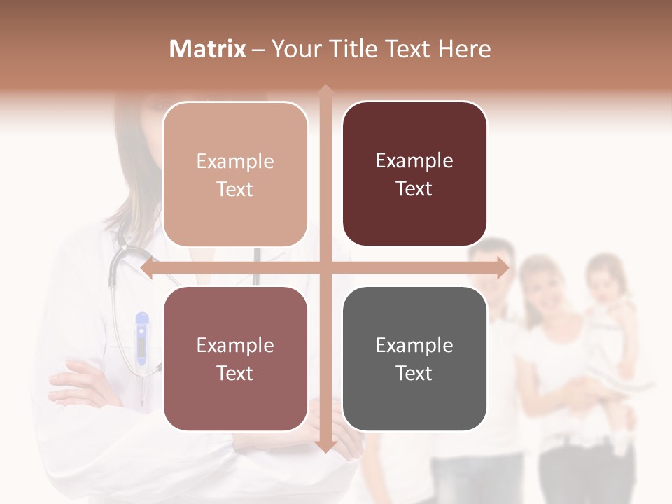 Mother Clinical Stethoscope PowerPoint Template